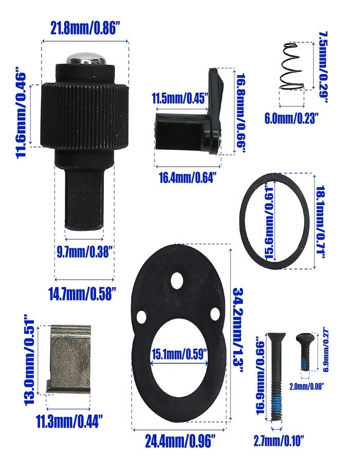 BuleVina 72-Tooth Ratchet Repair Kit for Ratchet Wrench - Medium Size Only - Not for Smaller or Large Ratchets - Gear, Pawl, Springs, Screws Included - Image 2