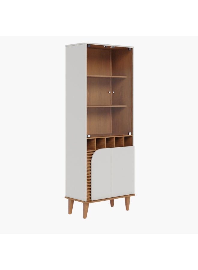 Home Box Nero 4-Door Curio Cabinet - Image 5