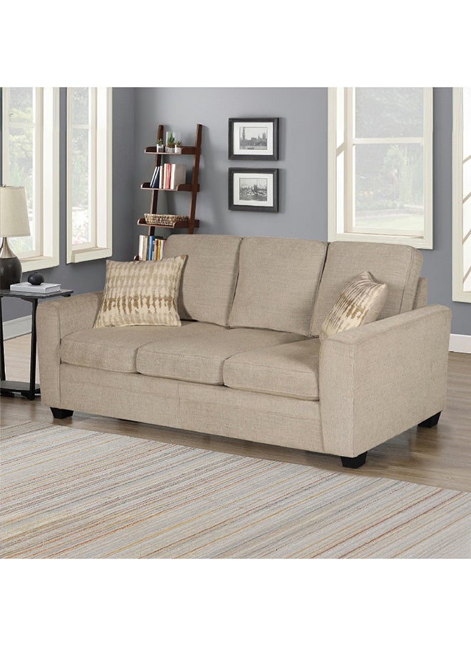 Home Box أريكة قماشية مكونة من 3 مقاعد من ماسكو مع 2 وسائد 87 x 95 x 168 سم  - Image 1