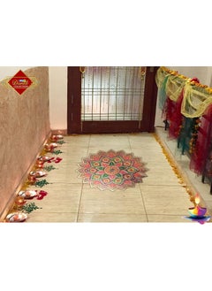 Uniq UNIq Diwali 24 K Gold Foil Plated Self Adhesive 3D RangoliHome DecorDiwaliGift for HomeInterior HandcraftedFloor StickersWall StickersFloor Decoration3D Look  - Image 3