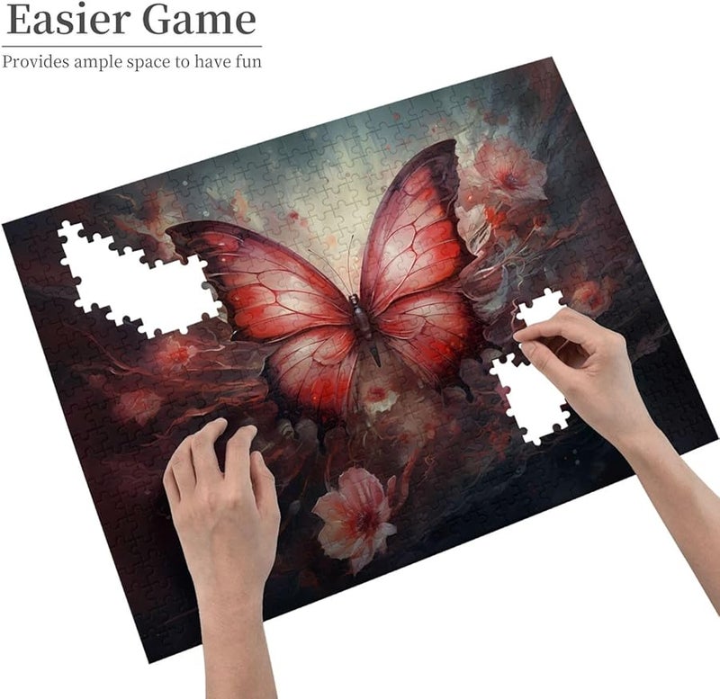 Phayah Fantasy Flower Butterfly Jigsaw Puzzle 500 Pieces For Adults Home Decor 20 4 X 15 Inches - Image 4