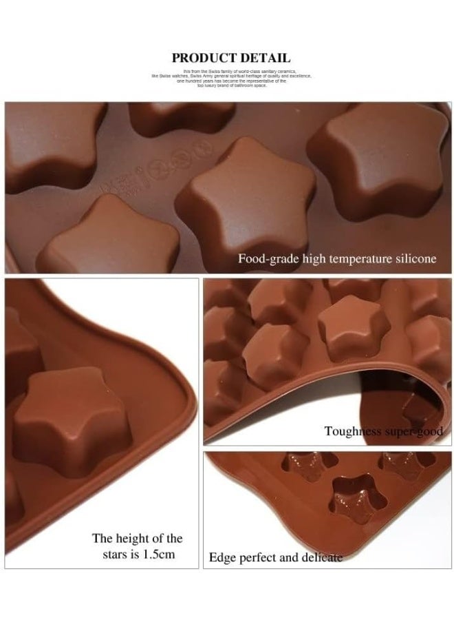 Silicone Freezer Tray, Silicone Candy Molds, Chocolate Moulds, Food Grade Silicon Mold for Making Jelly Candy Chocolate Desserts Ice Cube Cake Decoration (STYLE B) - Image 4