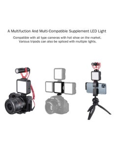 Ulanzi LED Camera Light ULANZI VL49 Pocket LED Video Light Rechargable 2000mAh 5500K LED Fill Light w Cold Shoe LED Panel Lamp Compatible with Camera DJI Osmo Pocket Osmo Action 3 Gopro Hero 8/7/6/5  - Image 5