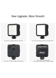 Ulanzi LED Camera Light ULANZI VL49 Pocket LED Video Light Rechargable 2000mAh 5500K LED Fill Light w Cold Shoe LED Panel Lamp Compatible with Camera DJI Osmo Pocket Osmo Action 3 Gopro Hero 8/7/6/5  - Image 3