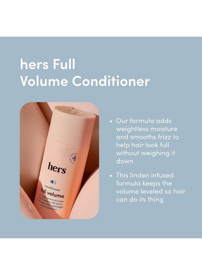 HIMS & HERS Hers Full Volume Conditioner 2 Pack Volumizing Conditioner For Women Citrus Spice Women Natural Shampoo Moisturizes Adds Shine & Bounce 2 X 6.4 Fl Oz Bottles - Image 4
