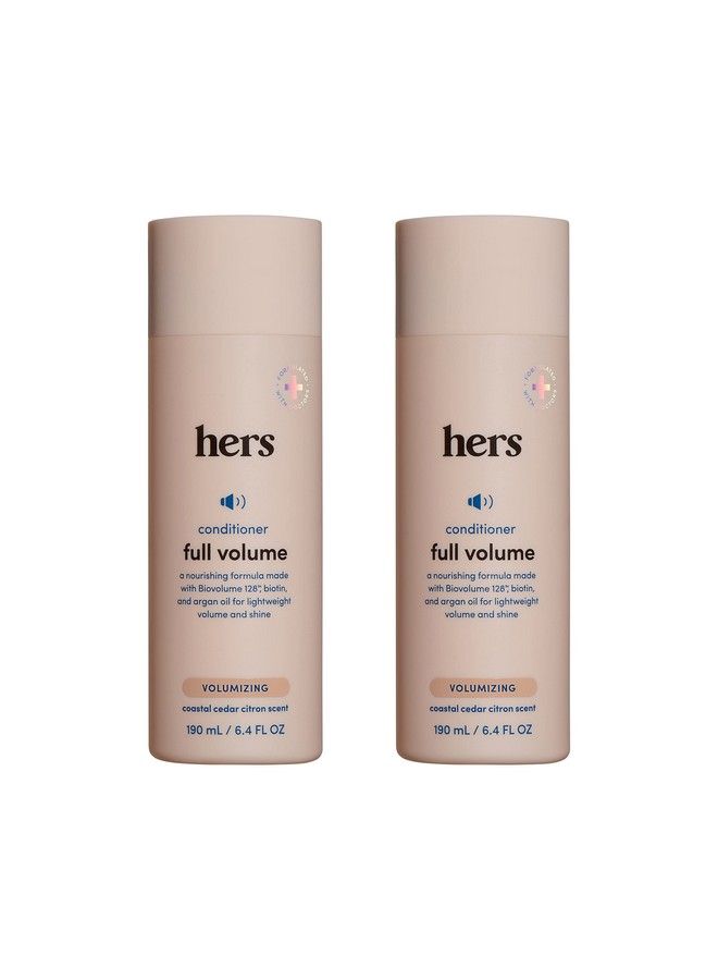 HIMS & HERS Hers Full Volume Conditioner 2 Pack Volumizing Conditioner For Women Citrus Spice Women Natural Shampoo Moisturizes Adds Shine & Bounce 2 X 6.4 Fl Oz Bottles - Image 1