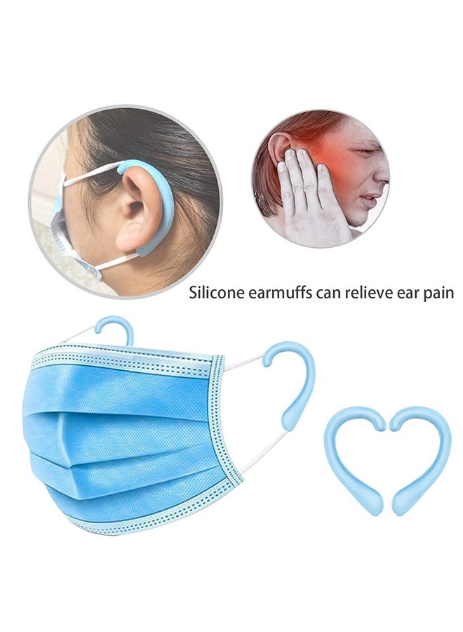 6 Pairs Blue Silicone Ear Protectors, Anti-Slip Earloop Covers for Mask Straps, Relieve Ear Discomfort for Home, Office and Outdoor Use - Image 5
