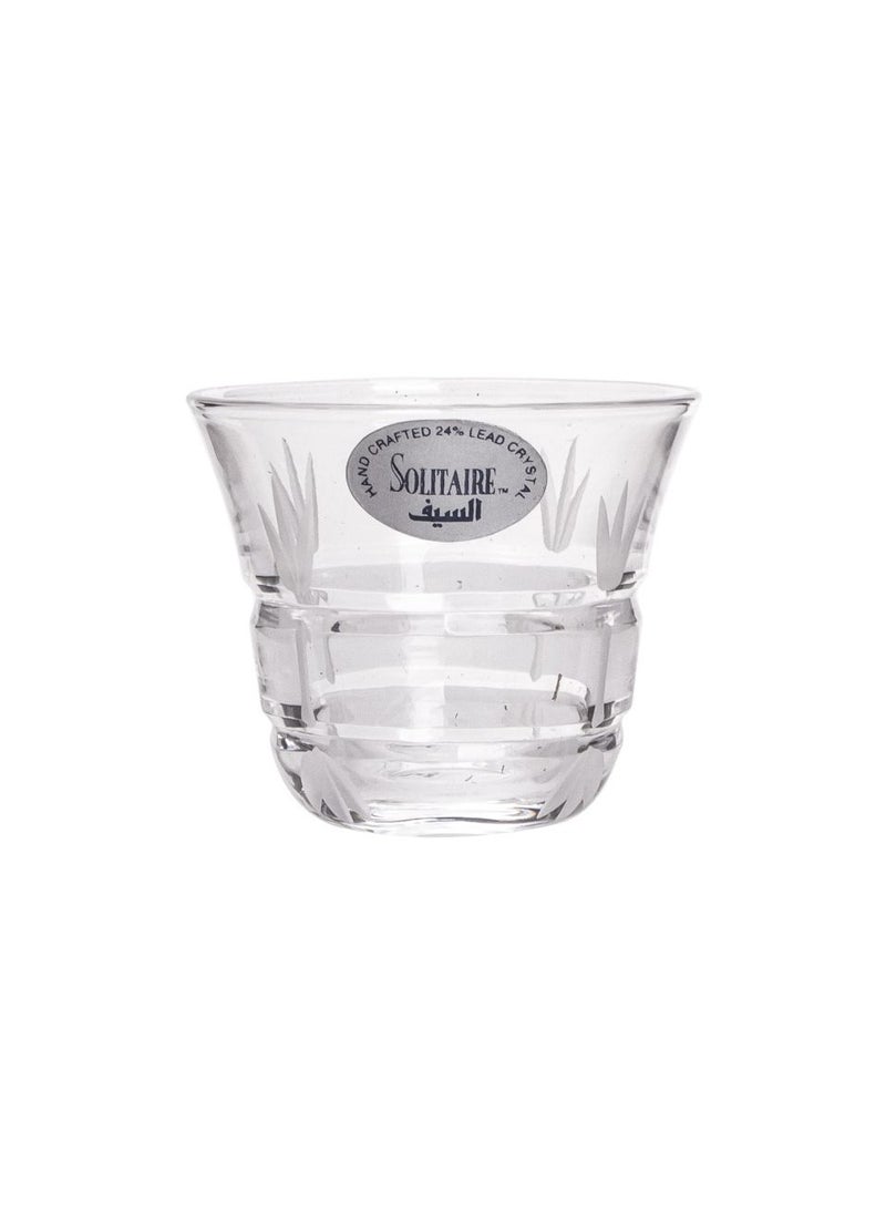 Alsaif home Saif Crystal Coffee Cup Set 