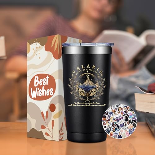 BIRGILT Velaris City of Starlight Tumbler 20oz - Velaris Acotar Gift for Best Friend - Acotar Merch Gifts for Bookish, Bookworms - Book Lovers Gifts for Women, Men - Court of Thorns and Roses Cup - Image 3