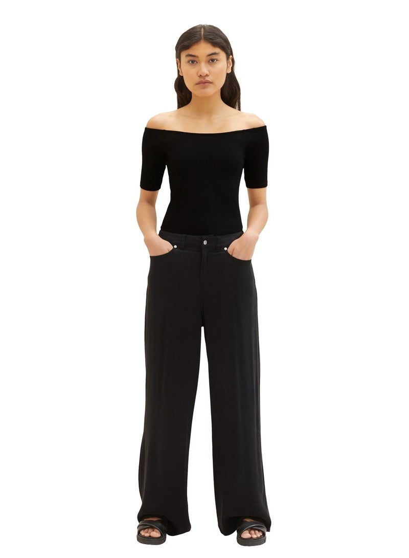 TOM TAILOR Bardot Ribbed Top  - Image 4