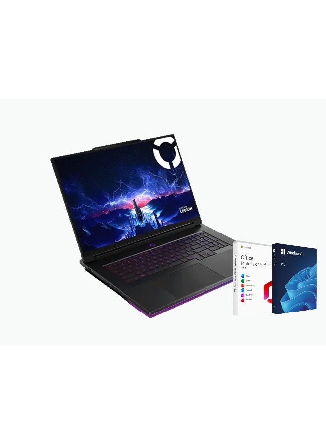 Lenovo Legion Pro 9i Gaming Laptop - Intel Core Ultra 9 275HX, 32GB DDR5, 1TB SSD,18 Inch WQUXGA 240Hz, 16GB Nvidia GeForce RTX 5080 Windows 11 Pro + Life Time Office 2024 English Eclipse Black - Image 1