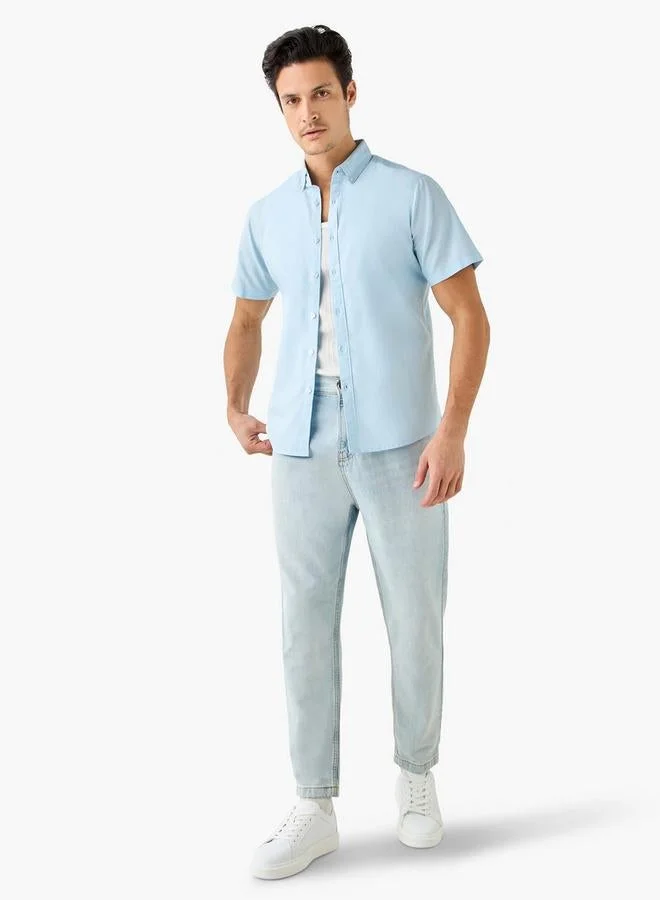 Splash FAV Regular Fit Shirt with Short Sleeves