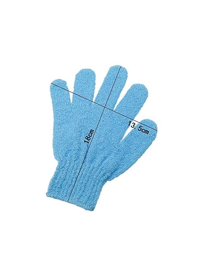 8 Pieces (4pairs) Exfoliating Gloves, Premium Scrub Wash Mitt for Shower, Spa, Massage and Body Scrubs, Spa Exfoliation Accessories for Men and Women (Multicolour) - Image 2