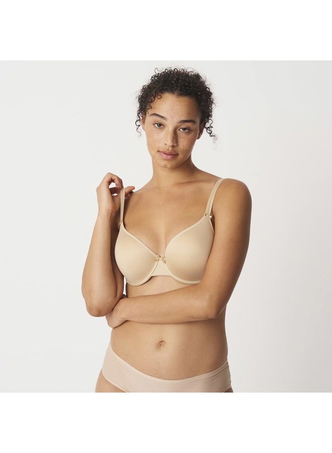 Chantelle Women's Basic Invisible Smooth Custom Fit Bra, Beige, 34C, Beige, 34C - Image 2