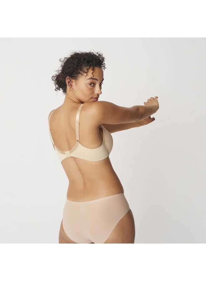 Chantelle Women's Basic Invisible Smooth Custom Fit Bra, Beige, 34C, Beige, 34C - Image 3