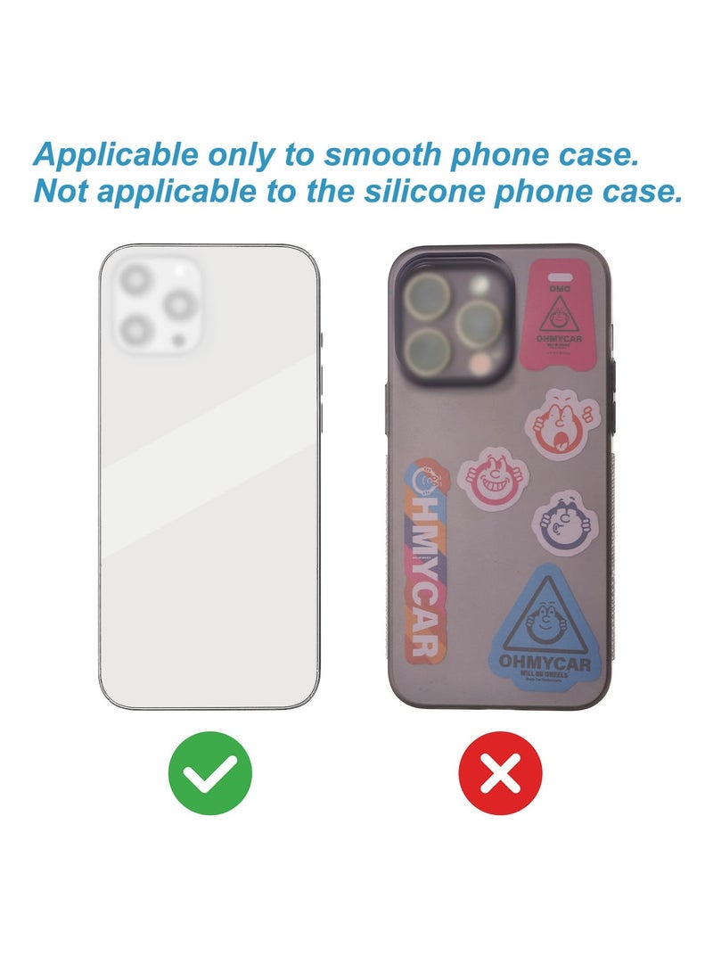 40 silicone suction cup phone cases, double-sided installation, hands-free grip for phone accessories, suitable for selfies and videos, square double-sided silicone phone holder, suitable for iPhone and Android light green - Image 5