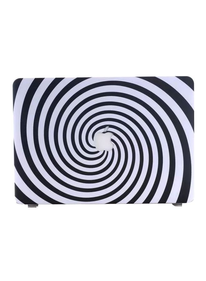 NIBEMINENT Hard Case Cover For Apple MacBook Pro Retina 15.4-Inch White/Black - Image 1