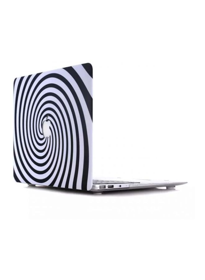 NIBEMINENT Hard Case Cover For Apple MacBook Pro Retina 15.4-Inch White/Black - Image 2
