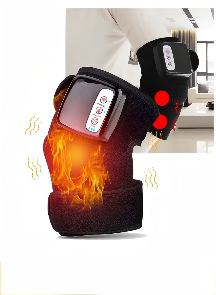 DUNISO Wireless Knee Massager, Infrared Heat and Vibration Knee Pain Relief，Hot Compress Therapy for Swelling Stiff Joints, Stretched Ligament and Muscles Injuries - Image 1