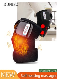 Knee massager heated knee pads, vibration massage and heating modes, heated wrist pads with massager to relieve knee pain, and relaxed knees, elbows, and shoulders to relieve pressure