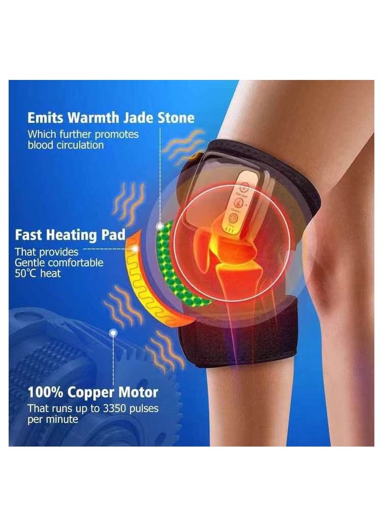 DUNISO - Knee massager heated knee pads, vibration massage and heating modes, heated wrist pads with massager to relieve knee pain, and relaxed knees, elbows, and shoulders to relieve pressure - Image 1