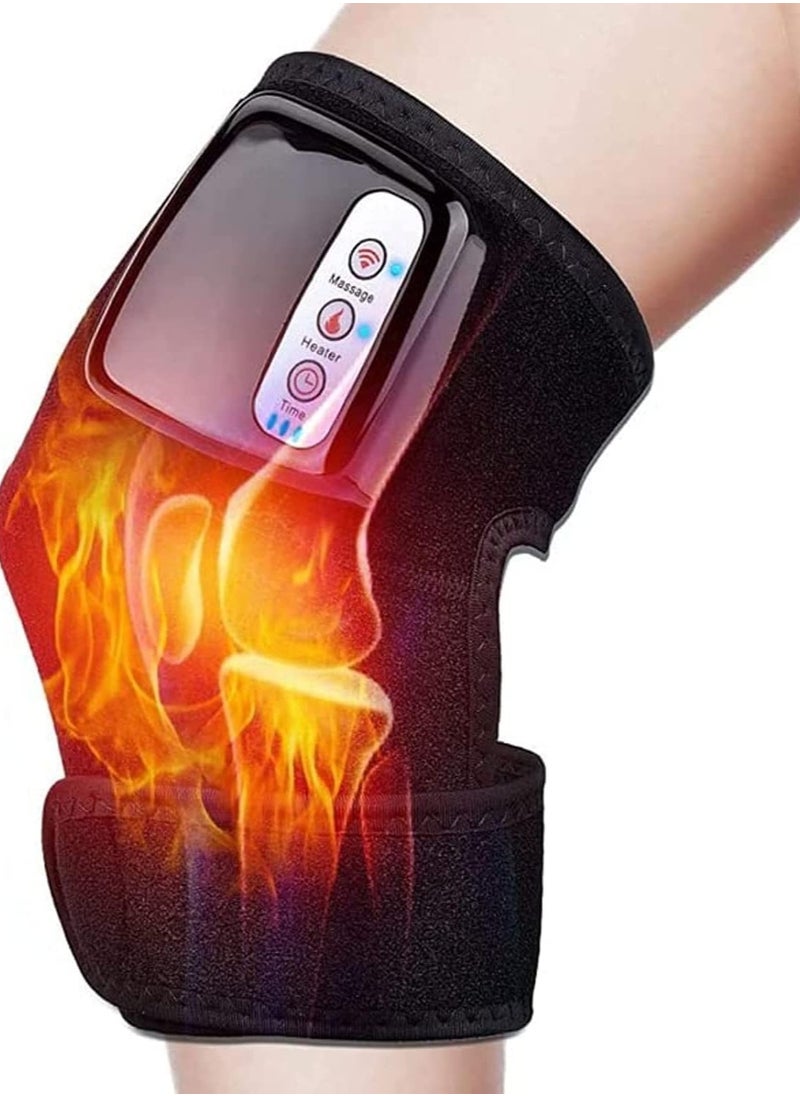 DUNISO - Knee massager heated knee pads, vibration massage and heating modes, heated wrist pads with massager to relieve knee pain, and relaxed knees, elbows, and shoulders to relieve pressure - Image 1