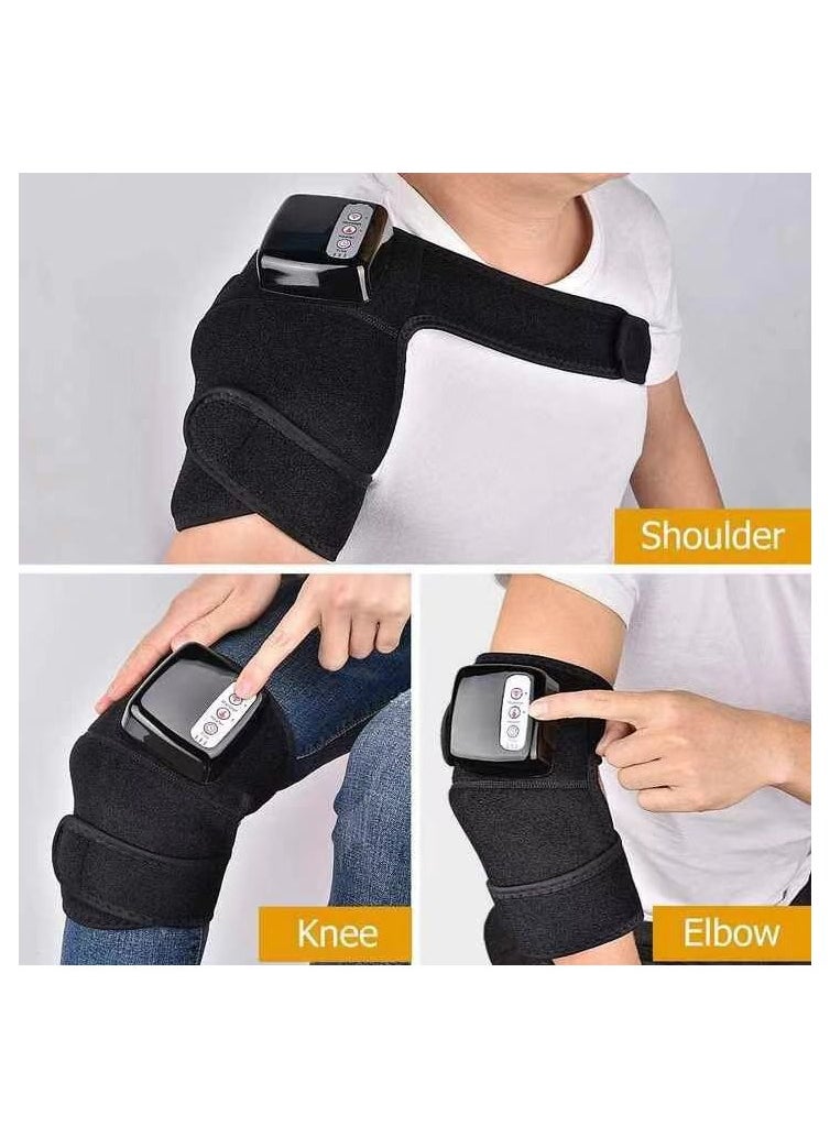 DUNISO - Knee massager heated knee pads, vibration massage and heating modes, heated wrist pads with massager to relieve knee pain, and relaxed knees, elbows, and shoulders to relieve pressure - Image 1