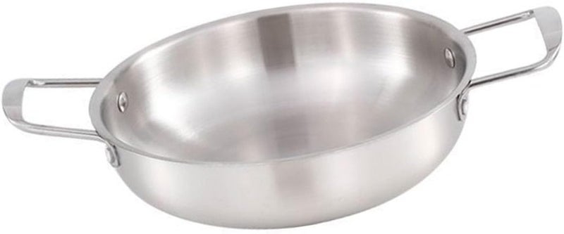 Korean Ramen Cooking Pot with Handle Stainless Steel Fast Heating Convenient Noodle Pot for Soup Small Hot Pot (18cm/7.1in (Original Color)) - Image 5