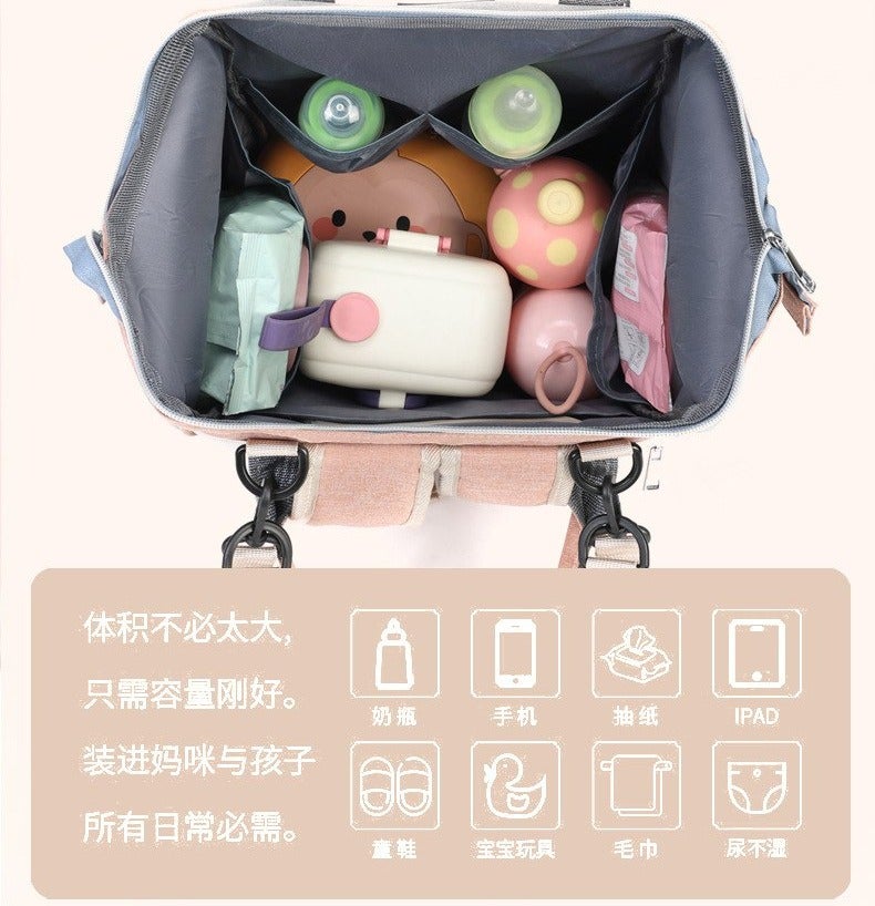 Multifunctional waterproof baby diaper backpack a bag and backpack for baby care essentials and travel for mothers - Image 2
