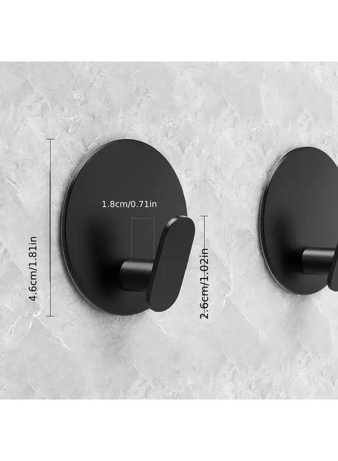 4pcs Adhesive Wall Hooks for Towels Bathrobes Hats Kitchen Bathroom Organization - Image 5