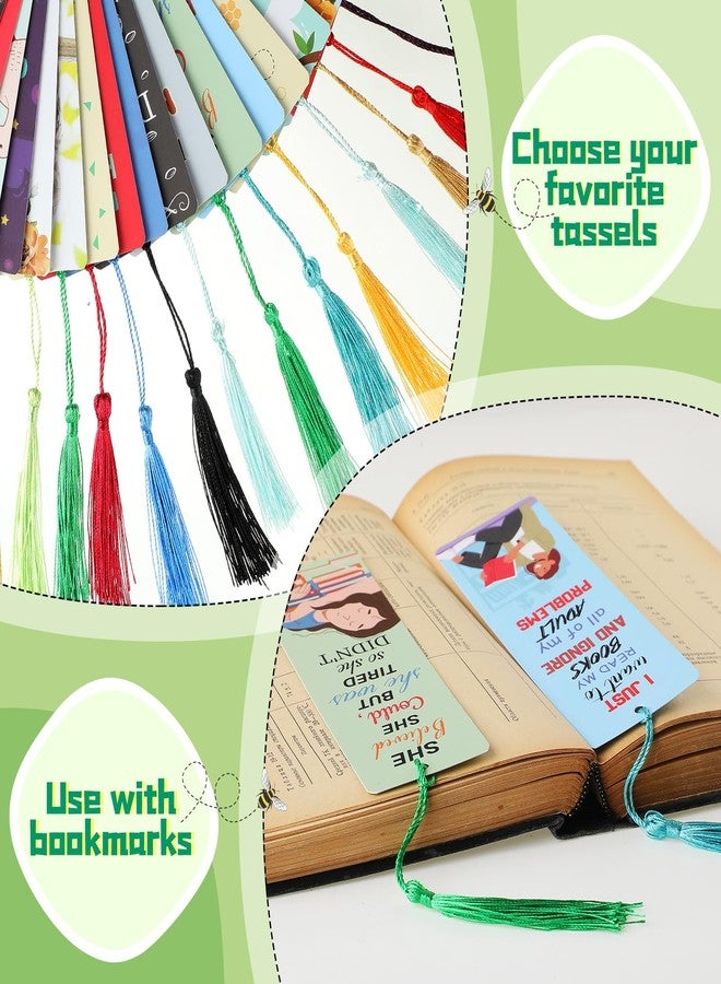 Fuyoooo 36 Sets Funny Bookmarks with Tassel Fun Bookmarks for Adults Can't Touch This Book Marks for Reading Bookworm Bookish Nerd Gifts for Female Friends Women Book Lovers Reading Present - Image 4