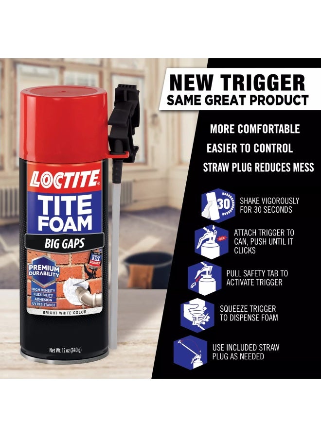 Loctite Tite Foam Big Gaps White Insulating Foam Sealant 12 Oz 1 Can - Image 2