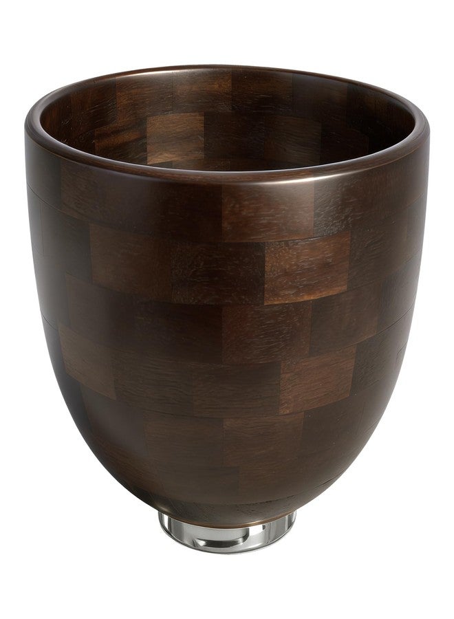 SCLWSS Premium Natural Wooden Mixing Bowl, Compatible with KitchenAid 4.5-5 QT Tilt-Head Stand Mixers, 5 QT Wooden Bowl with Stainless Steel Locking Base - Image 1