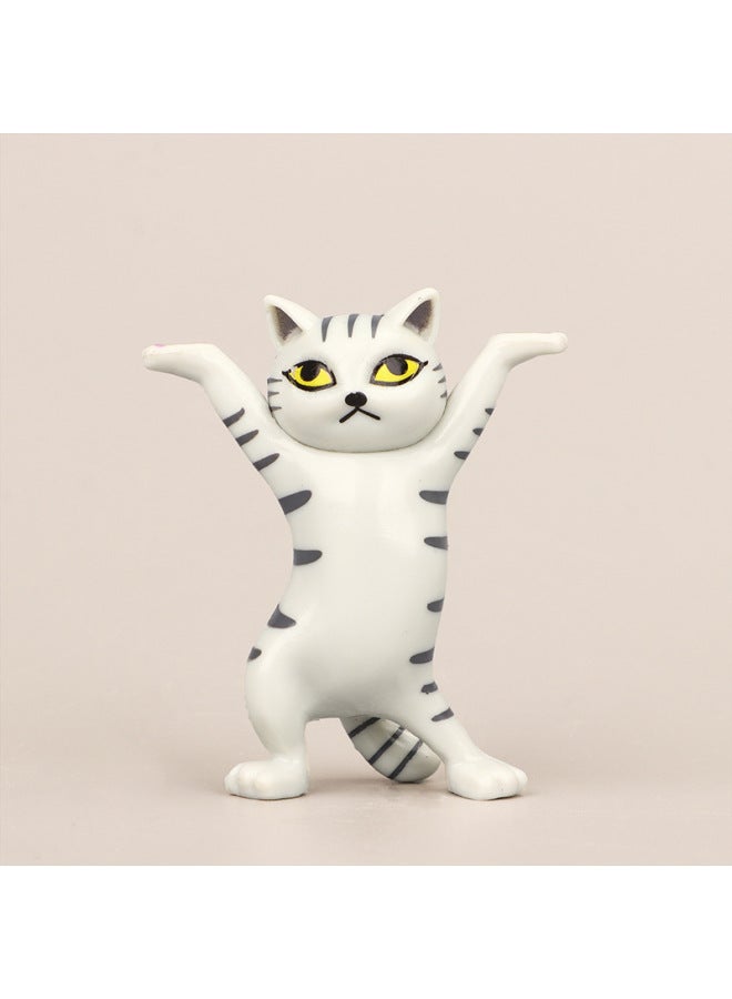 Tiktok Popular Enchanting Cat All Things Can Hold Toys Dancing Cat Holder Pen Desktop Decoration Cartoon Cute Small Gift 