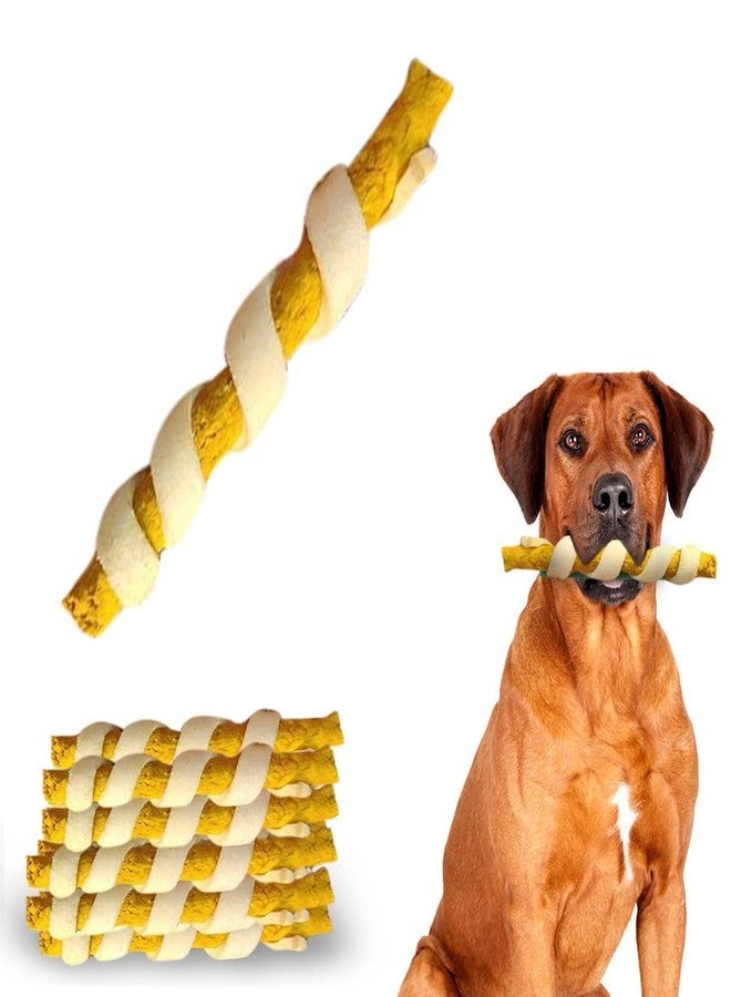 ADB Creations Dog Food, Spiral Chew Stick, Chicken Flavour Rawhide Treat Munchy, Protein and Dental Snack for All Breed Dogs and All Life Stages - 1 kg (Pack of 1) - Image 3