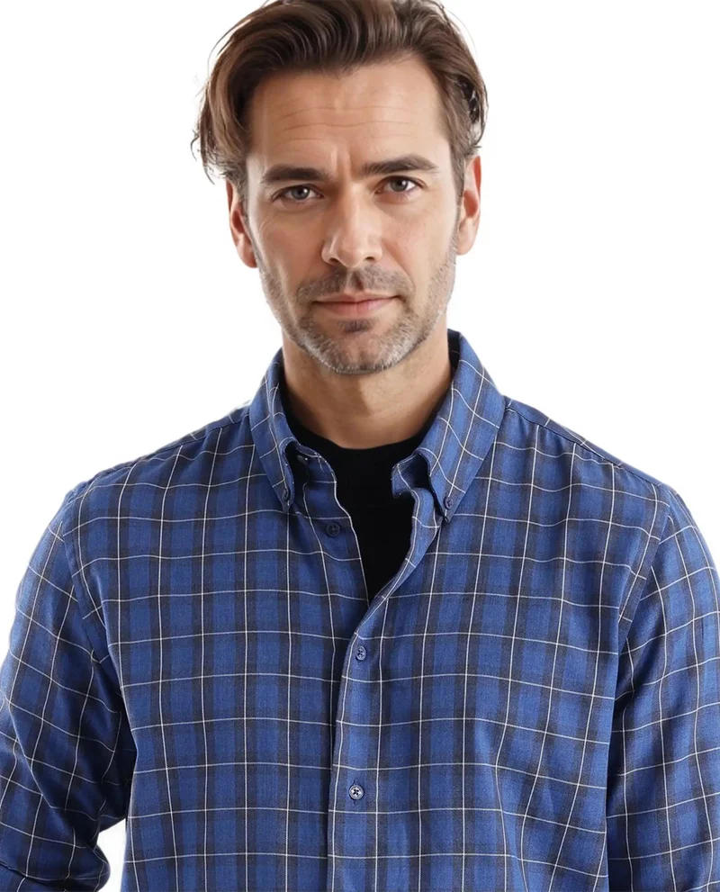 Rare Rabbit Men's Regular Fit Checks Shirt