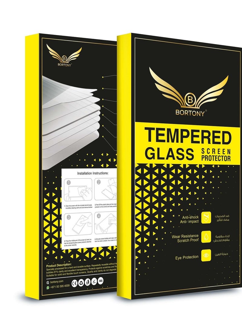بورتوني لاصقة حماية للشاشة 9D من الزجاج المقوى بالغراء الكامل لهاتف هواوي نوفا 7 أسود - Image 5