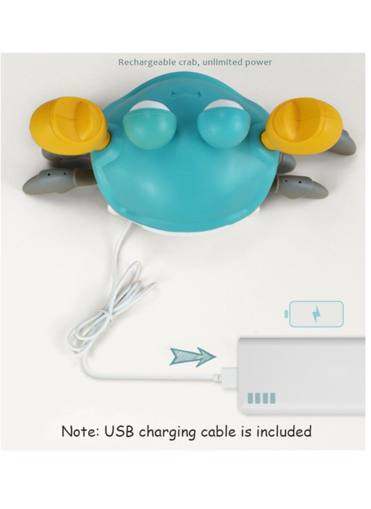 Haidue - New Creative Electric Runaway Crab Baby Educational Toddler Toy Interactive Escaping Toy With LED And Music - Image 1