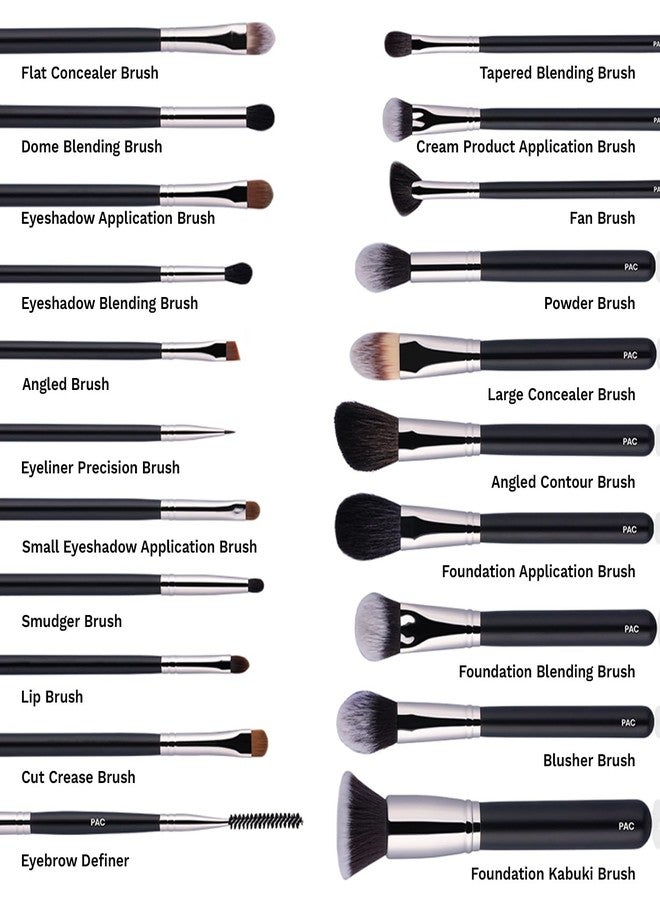 باك مجموعة أدوات التجميل الأساسية من PAC | مجموعة أدوات تجميل للمبتدئين والهواة، خفيفة الوزن، بمقابض مريحة، وحافظة صلبة، وحقيبة للفرش - Image 2