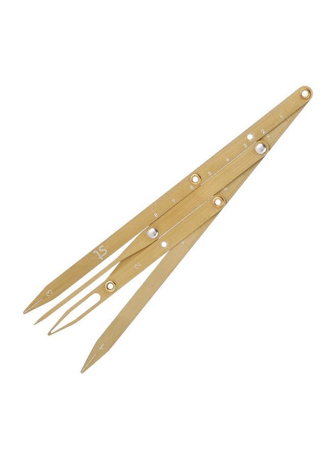 Sonew Eyebrow Measurement Sliding Eyebrow Ruler Stainless Steel Durable Eyebrow Make Up Tool Eyebrow Shaping(Gold) - Image 5