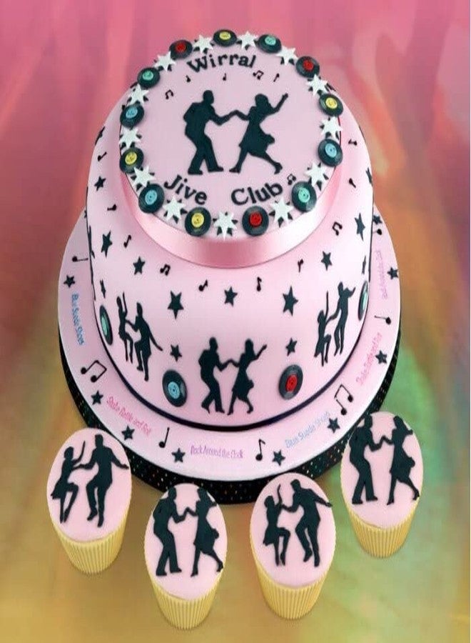 BAKERS 4U مجموعة قوالب تقطيع ونقش على شكل زوجين راقصين لتزيين الكيك - Image 4