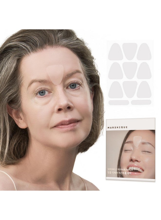 Marshique Marshique Between the Eyes Wrinkle Patches - Frown Lines Eleven Lines Wrinkle Repair Patches Non invasive Face Wrinkles Smoothers - Korea Beauty Overnight Face Treatment, 55 Patches - Image 2