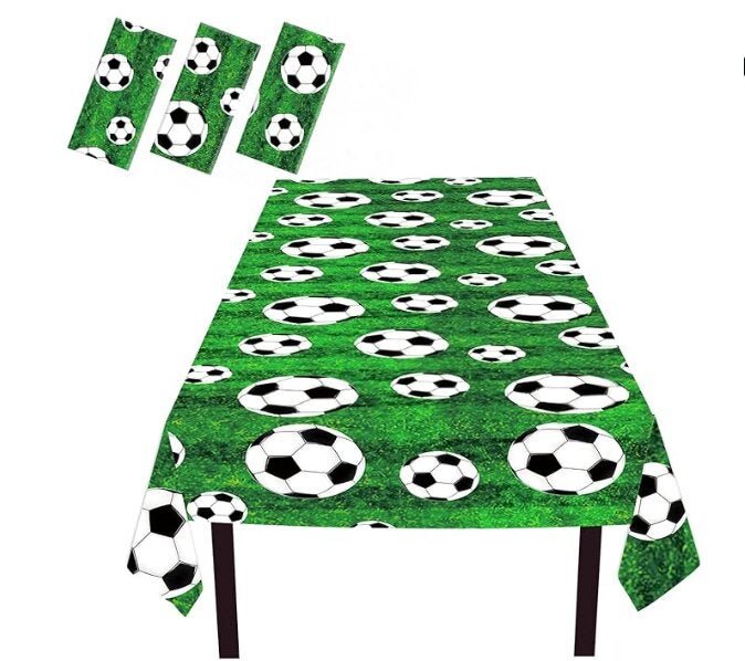 FIFA Themed Disposable Plastic Table Cover, Pack of 3, 54x108 Inches
