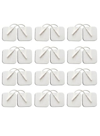 24PCS TENS Unit Replacement Pads 2X2, Latex Free Electrodes Compatible with TENS Machine Use 2mm Pin Connector Lead Wires Such as AUVON TENS, TENS 7000, Etekcity, Nicwell Care Tens - pzsku/Z3CC5DEAB59D0F66D6F36Z/45/_/1717047096/d8c4e6ae-f324-4351-86ba-ec975c54ff88