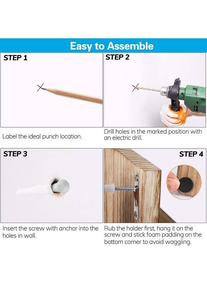 LotFancy - Mail Holder Wall Mount, Key Mail Organizer, Wooden Mail Sorter For Entryway, Hallway, With A Mail Box, A Floating Shelf And 4 Key Hooks - Image 1