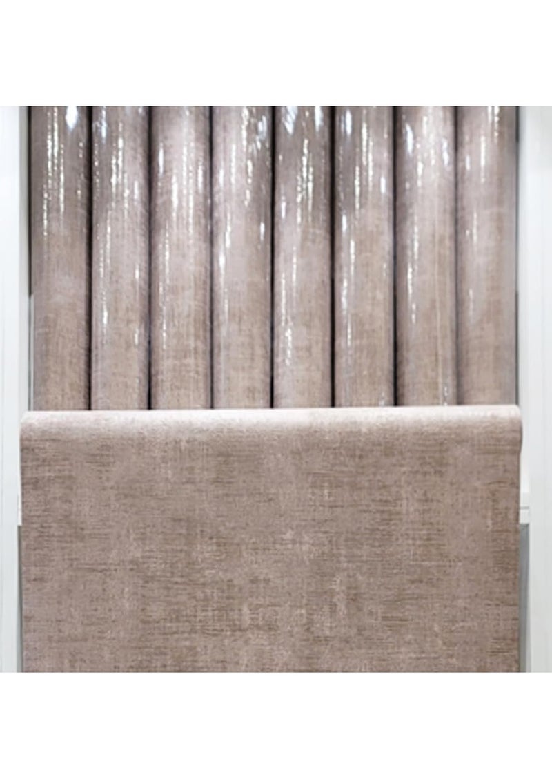 MAF Wallpaper MAF Wallpaper PR786112 Plain Wallpaper PVC Wallpaper For Office, Bedroom, Living Room, Room Decoration, Wall covering, Decorative Paper, Modern Wallpaper.. (Greyish Brown)  - Image 2