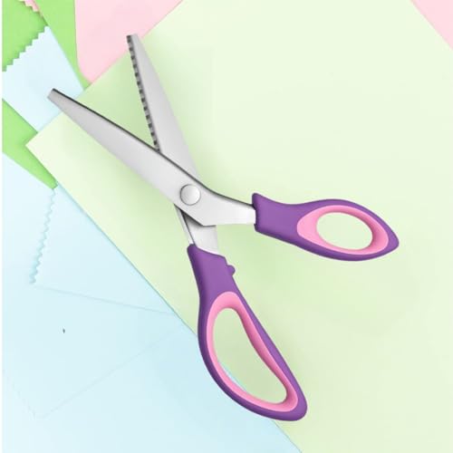 WFOEJEJ Pinking Shears， Zig Zag Scissors for Fabric，Pinking Shears for Fabric Cutting,Professional Handheld Dressmaking - Image 4