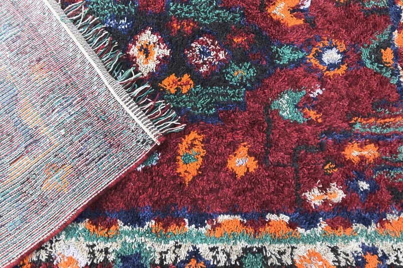 Alkaffary Al Badia Fur Rug, Area Rug, Heritage Design with High-Quality Materials, Luxury Design, 1.20X2.20 cm, Turquoise - Image 5