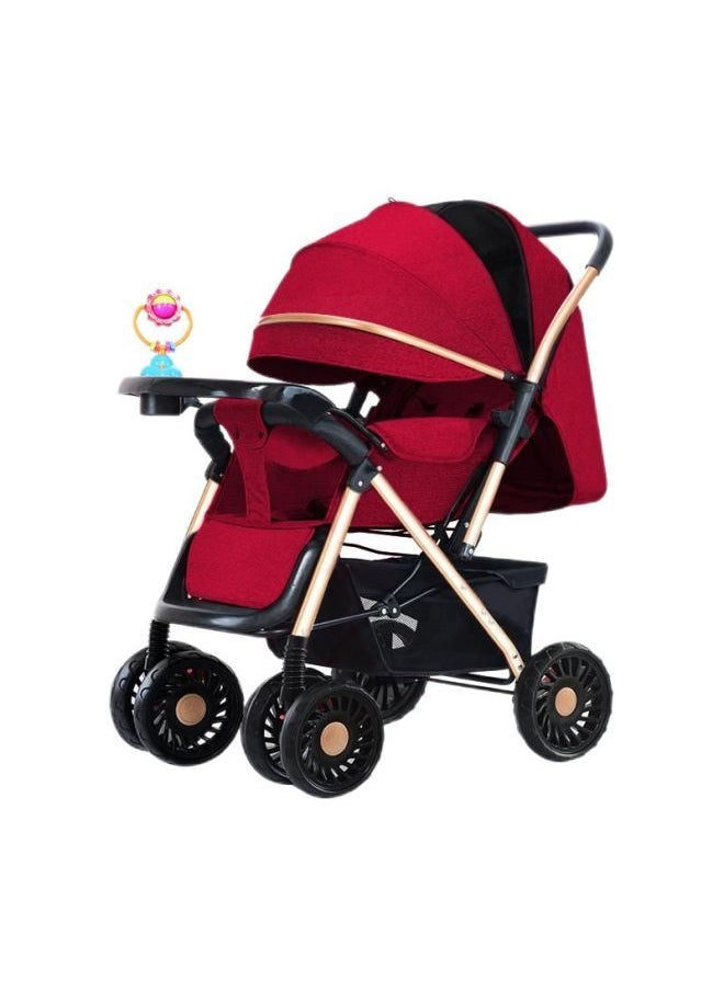Dreeba - Two-Way-Push Baby Stroller - A6 - Red - Image 1