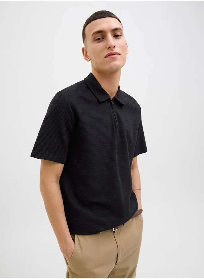 JACK & JONES Jack & Jones Solid Short Sleeve Polo T-Shirt